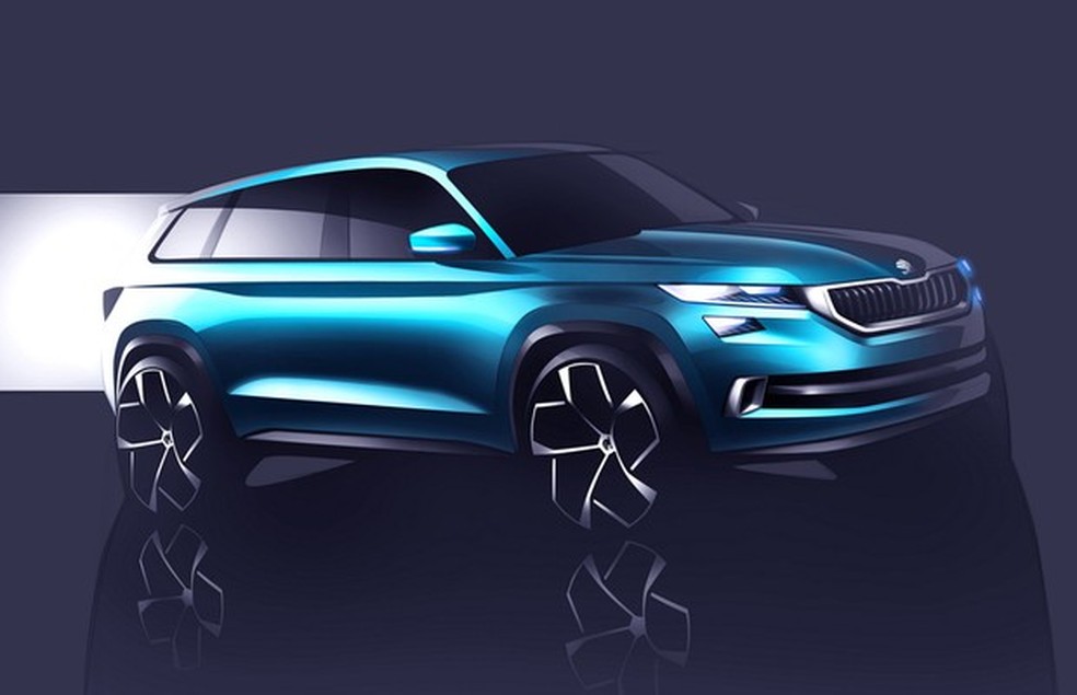 Skoda VisionS conceito (Foto: Divulgação) — Foto: Auto Esporte