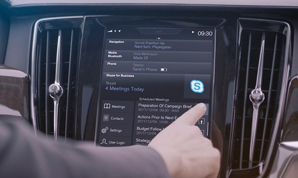 Modelos Volvo serão equipados com Skype (Foto: Volvo) — Foto: Auto Esporte