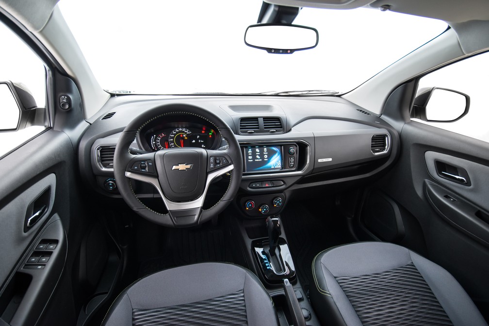Interior da Chevrolet Spin 2019 — Foto: Divulgação