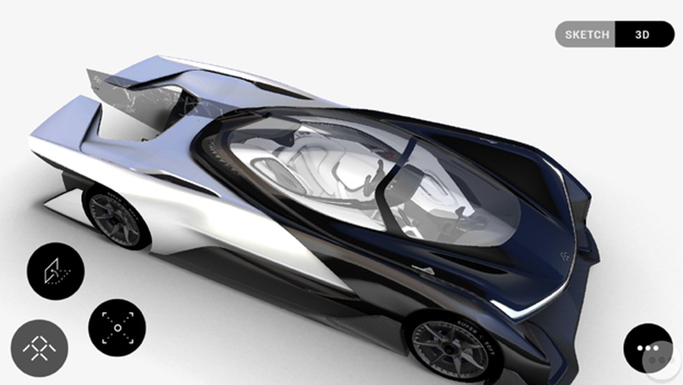 Faraday Future lança app do conceito FFZERO1 (Foto: Reprodução) — Foto: Auto Esporte