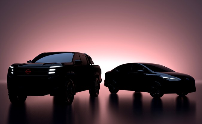 Projeções dos novos Nissan Sentra e Frontier