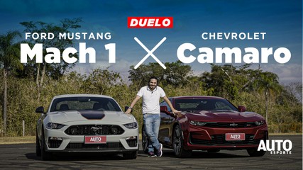 Duelo: Ford Mustang Mach 1 encara Chevrolet Camaro na última disputa de esportivos V8