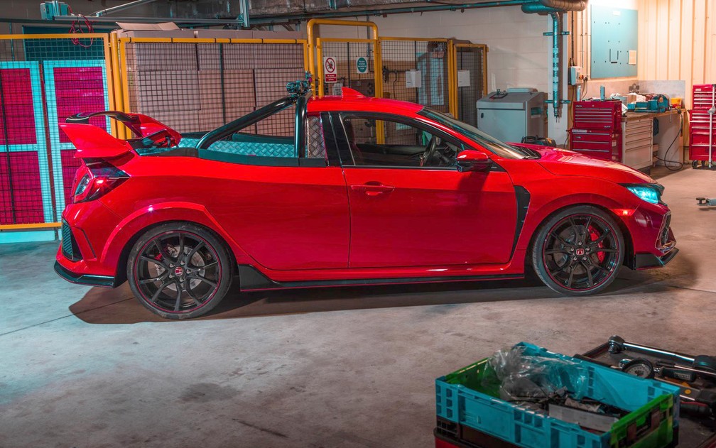Conceito do Honda Civic Type R em versão picape não será vendido — Foto: Divulgação