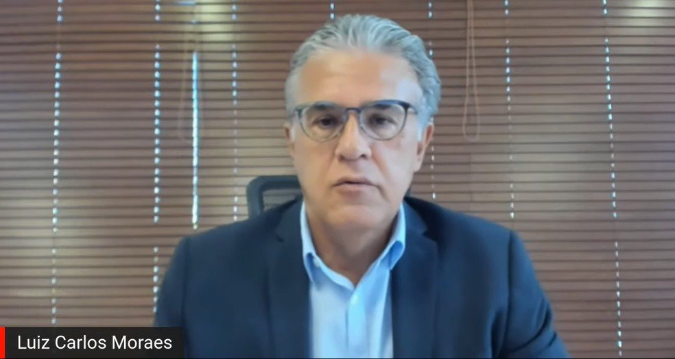 Luiz Carlos Moraes, presidente da Anfavea, fala sobre o desempenho de fevereiro/22 — Foto: Captura de tela