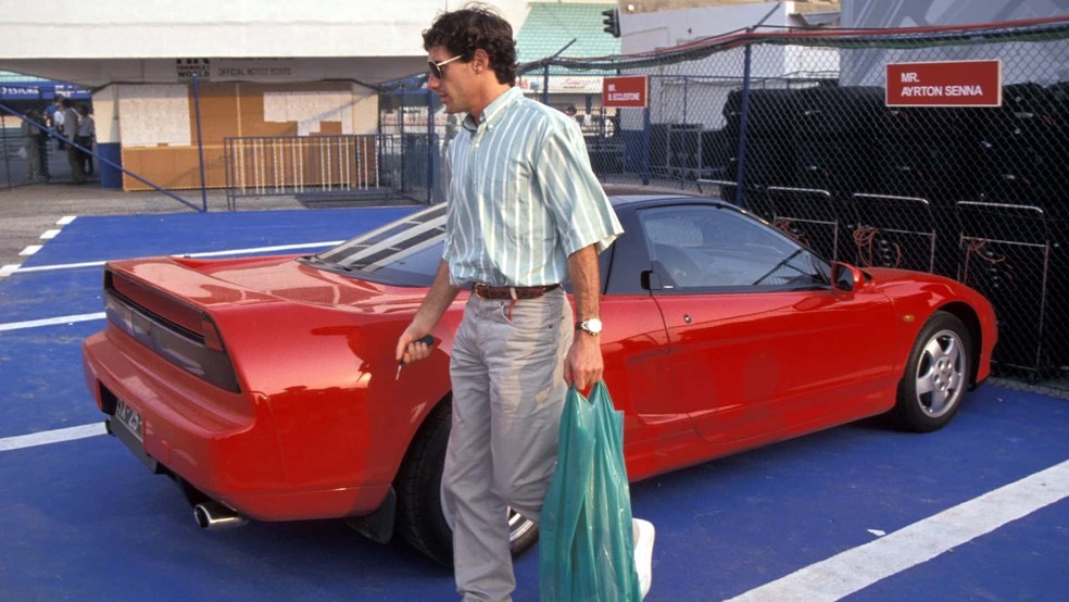 Honda NSX foi um dos carros de Ayrton Senna — Foto: Divulgação