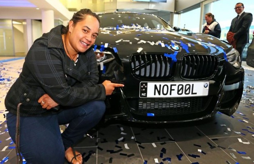 Tianna Marsch, ganhadora da BMW (Foto: Divulgação) — Foto: Auto Esporte