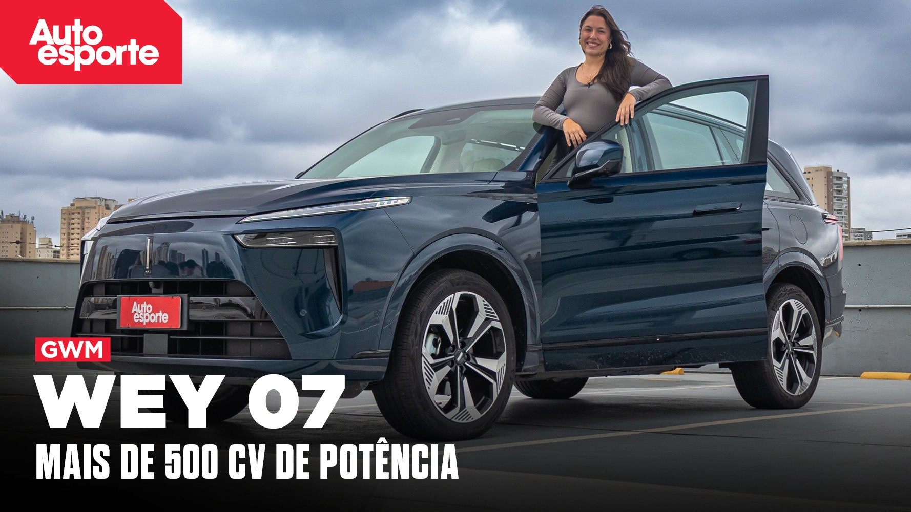 Vídeo: GWM Wey 07 é SUV híbrido de luxo com 517 cv que tem até geladeira