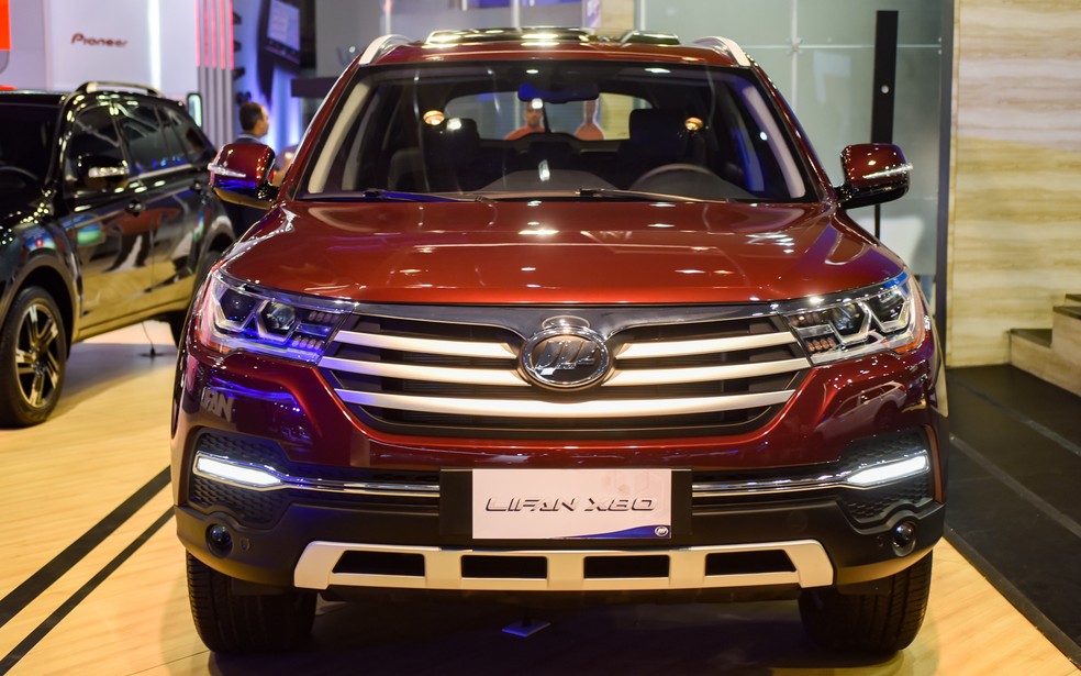 O Lifan X80 é apresentado no Salão do Automóvel de São Paulo 2016 — Foto: Flavio Moraes/G1