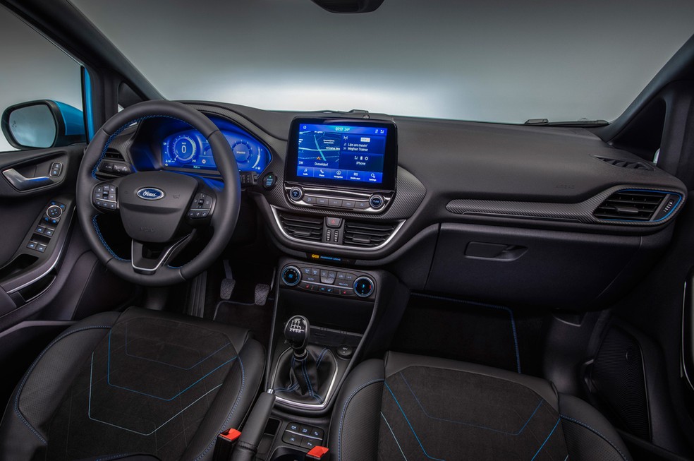 Novo quadro de instrumentos digital do Ford Fiesta tem tela de 12,3" — Foto: Divulgação