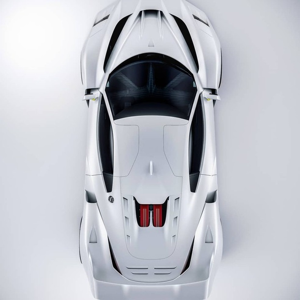 Designer da Lamborghini recria a icônica Ferrari F40 (Foto: Reprodução / Instagram) — Foto: Auto Esporte