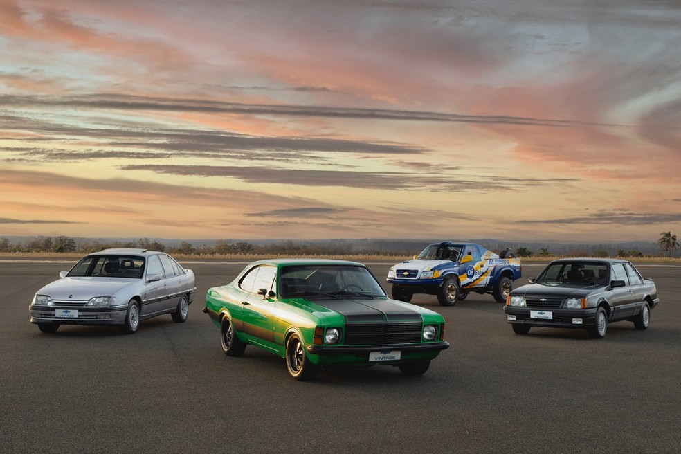 Carros clássicos da GM foram restaurados por meio do programa Chevrolet Vintage — Foto: Divulgação
