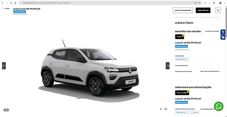 Novo Renault Kwid E-Tech
