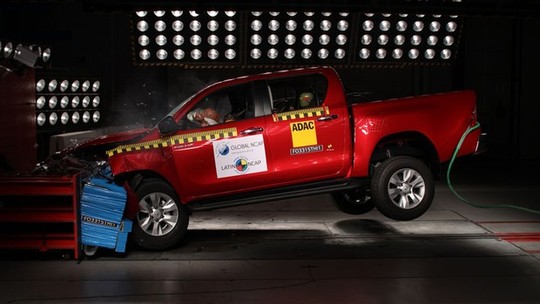 Nova geração da Toyota Hilux conquista cinco estrelas na proteção de adultos